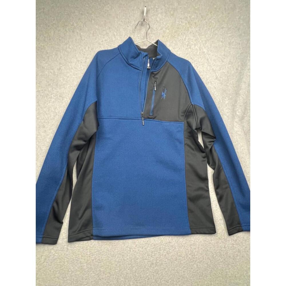 Spyder Pullover 1/4 Zip Fleece Sweater Activewear Mens XL Outdoor Hiking Gym